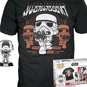 Funko Pop , Star Wars Stormtrooper & Graphic Tee , UNISEX Sz. M , NEW